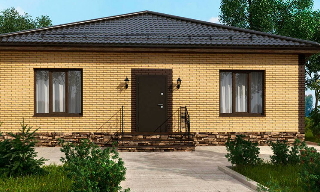 Проекты одноэтажных домов из кирпича | Строй-Хмк - Химки от 3630 рублей
